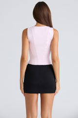 The Balconette Pink Fitted Corset Top