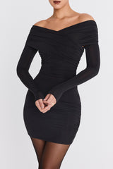 Mistress Rocks Black Layered Glitter Mini Dress - SALE