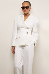 Hudson White Hourglass Blazer