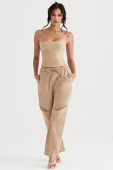 Luna Camel Cargo Trousers