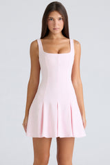 Amelie Ballerina Pink Stretch Crepe Mini Dress