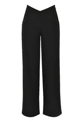 HavenMistress Rocks  Black Wide Leg Trousers - SALE