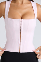 The Balconette Pink Fitted Corset Top