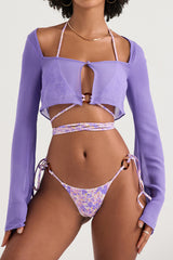 Marseille Violet Cover Up Top