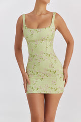Mistress Rocks Green Embroidered Mini Dress - SALE