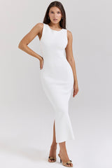 Noli White Sleeveless Maxi Dress