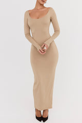 Mistress Rocks Camel Open Back Maxi Dress - SALE