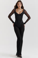 Avalon Black High Waist Trousers