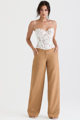 Cameron Caramel Relaxed Tailored Trousers