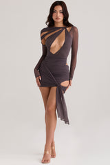 Rokael Shadow Layered Mini Skirt