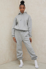 Sky Grey Fleece Back Jogging Trousers