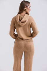 Jionni Camel Cashmere Blend Hoodie - SALE