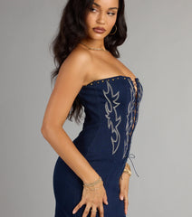 Wild West Energy Denim Mini Dress