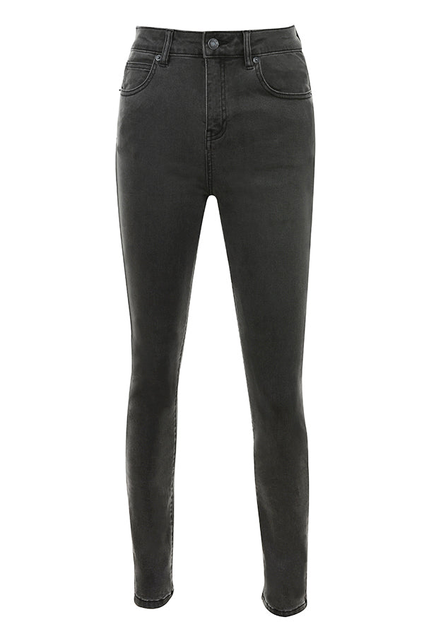 Greer Faded Wash Black Skinny Jeans