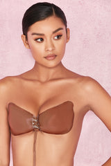 Silicon Push Up Invisible Bra - Caramel