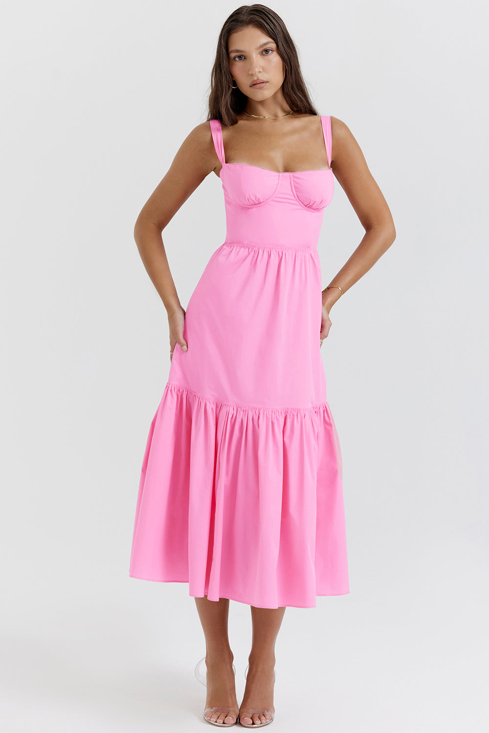 Elia French Pink Midi Sundress