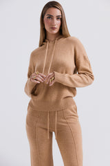 Jionni Camel Cashmere Blend Hoodie - SALE