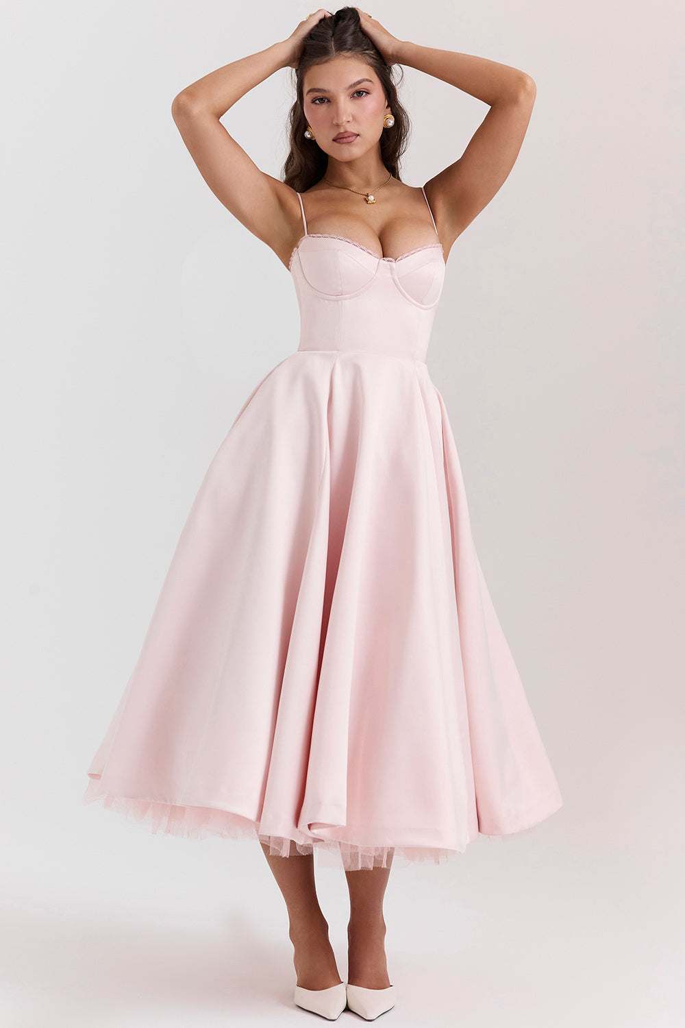 Mademoiselle Ballerina Pink Midi Dress