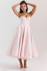 Mademoiselle Ballerina Pink Midi Dress