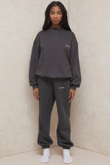 Sky Charcoal Fleece Back Jogging Trousers