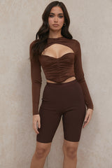 Verona Chocolate Bandage Cycle Shorts