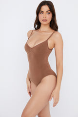 Sculpting Full Brief Bodysuit Mocha