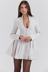 Heiress French Dove Contour Mini Dress - SALE