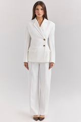Hudson White Hourglass Blazer