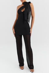 Mistress Rocks Black Sheer Trousers - SALE