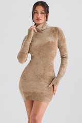 Taya Fawn Chenille Mini Dress - SALE