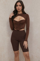 Verona Chocolate Bandage Cycle Shorts