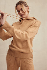 Jionni Camel Cashmere Blend Hoodie - SALE