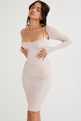 Freyja Crystal Gathered Corset Dress