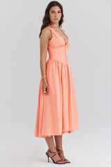 Emmelina Sorbet Cotton Corset Sundress