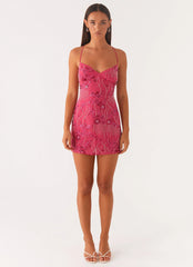 Exclusive Vietta Sequin Cami Mini Dress - Fuchsia