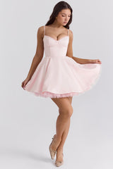 Ballerina Pink Tulle Mini Dress