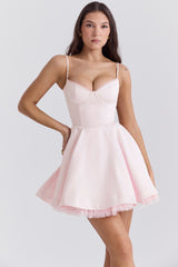 Ballerina Pink Tulle Mini Dress